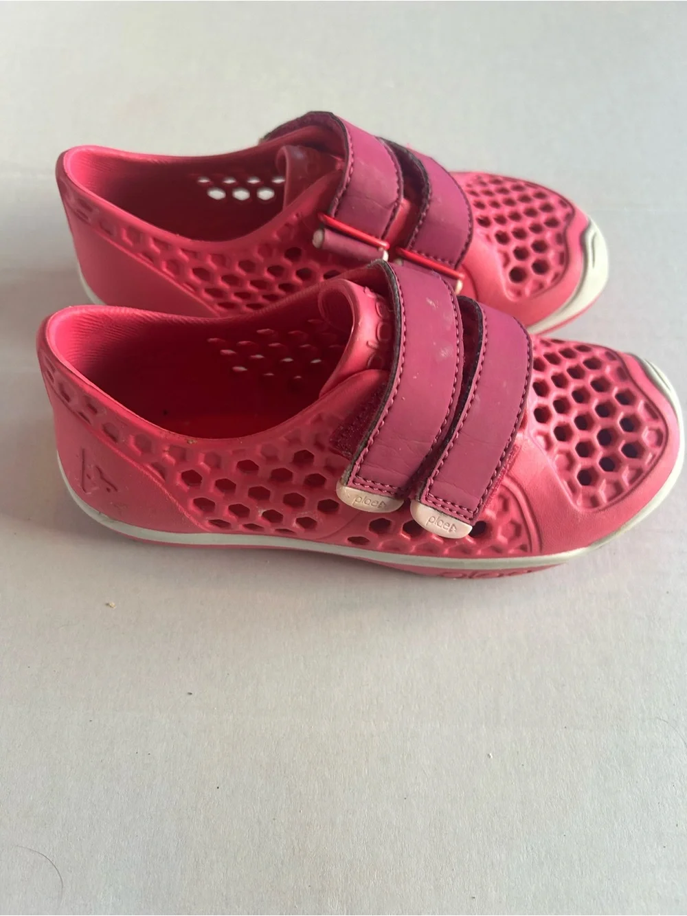 PLAE Kids Water Shoes in Bright Pink with White Soles